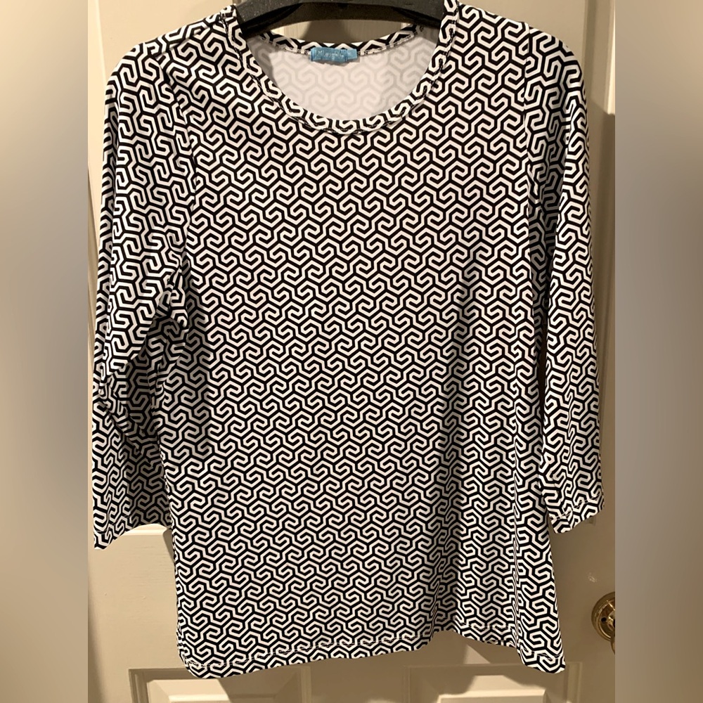 J. McLaughlin Black and White top